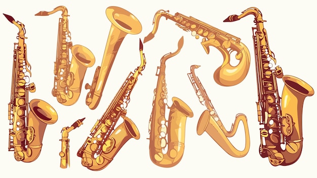 a picture of a saxophone that has the word jazz on it