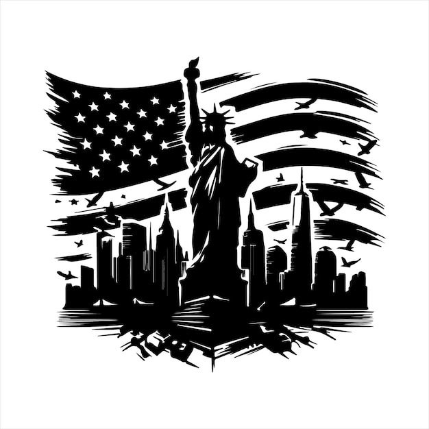 a picture of the statue of liberty with the words quot statue of liberty quot on the bottom