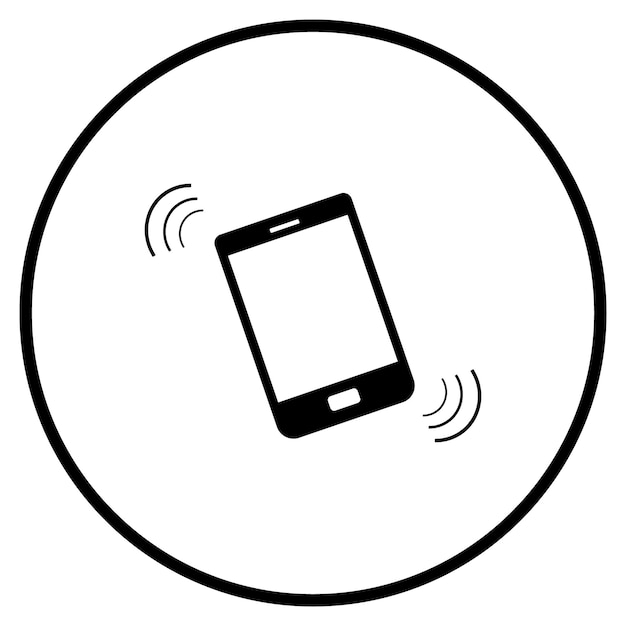 picture of the theme icon on the handphone logo vector design