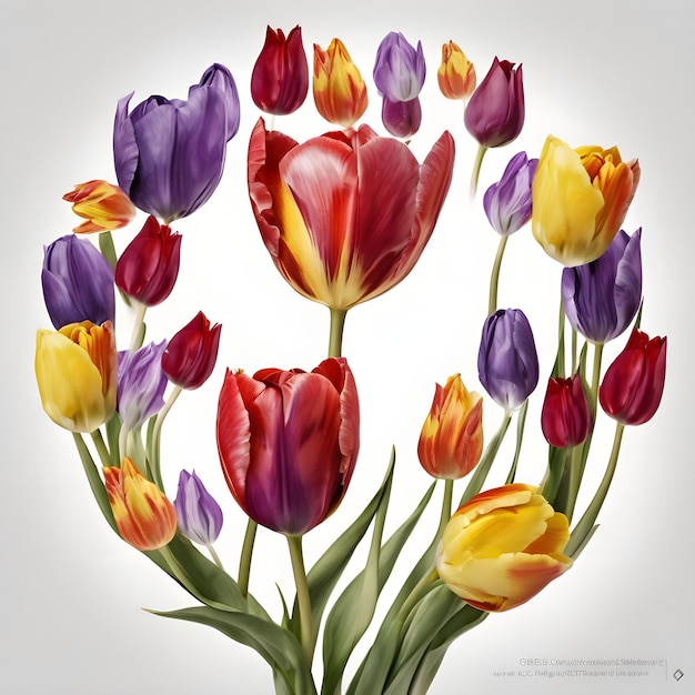 a picture of a tulip with the word tulips on it