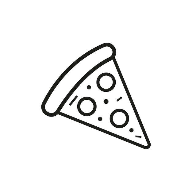 Piece of pizza icon Vector graphics