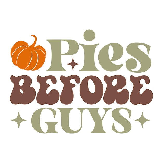 Vector pies before guys