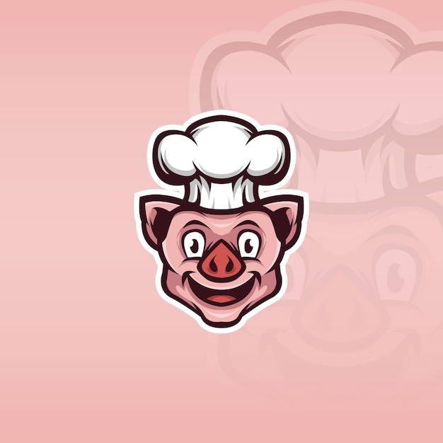 Pig Chef Mascot illustration