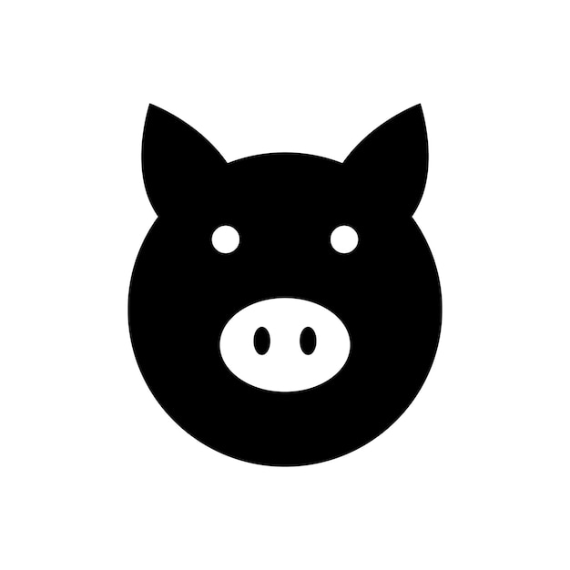 Pig icon Vector illustration