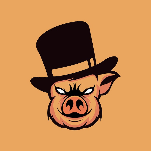 pig logo design