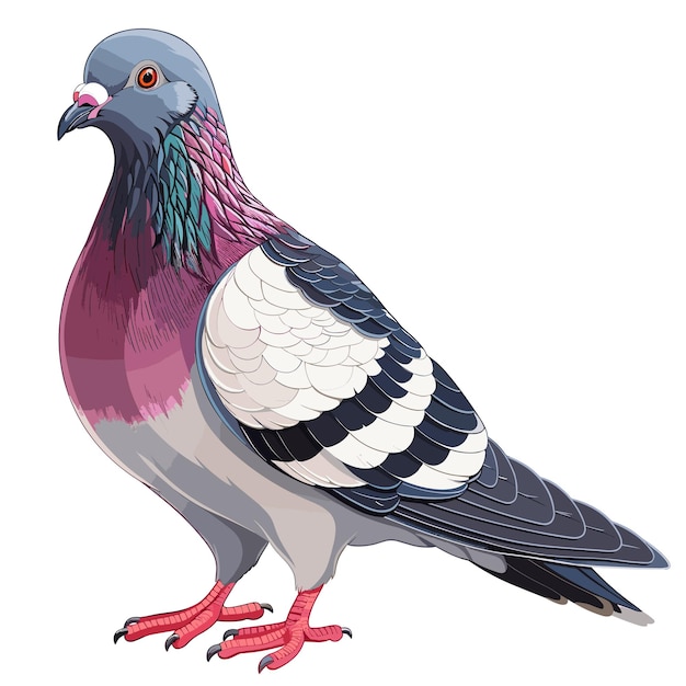 Pigeon Cartoon Icon Isolated Transparent Background Images