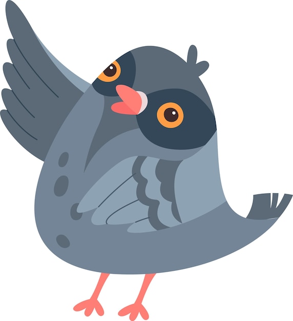 Pigeon Character Singing