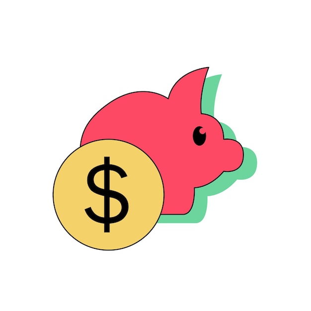 Piggy Bank Financial technology Icon