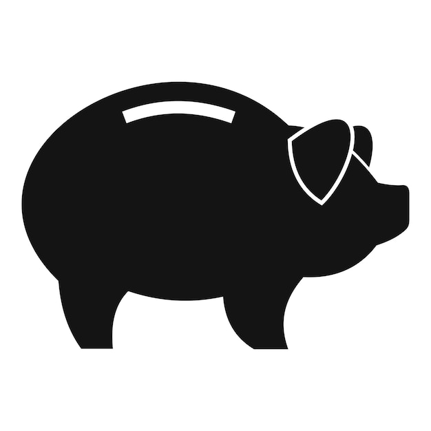 Piggy icon Simple illustration of piggy vector icon for web