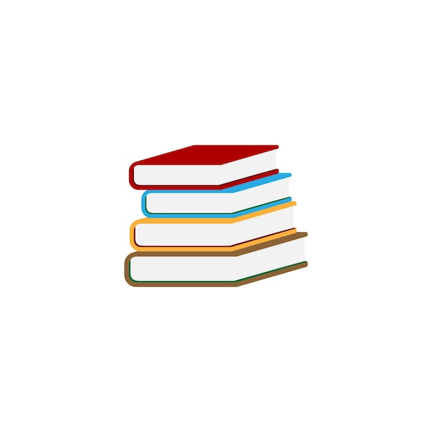 Pile of books icon design template vector illustration