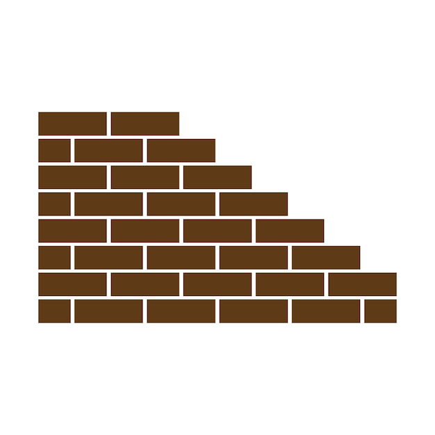 Pile of bricks icon