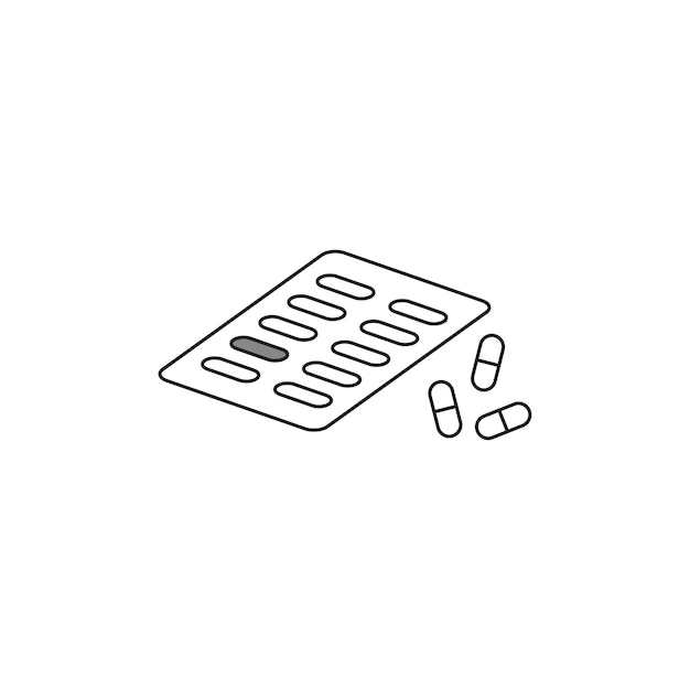 Pill blister icon Vector illustration EPS 10 Stock image