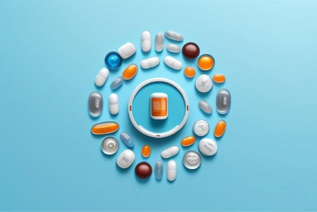 Vector pill vectors for healthcare designs