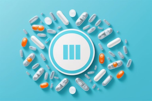 Vector pill vectors for healthcare designs