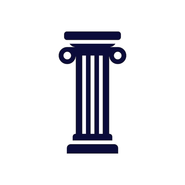 Vector pillar icon design vector template