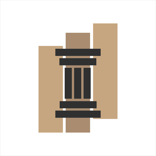 Pillar and Law logo design