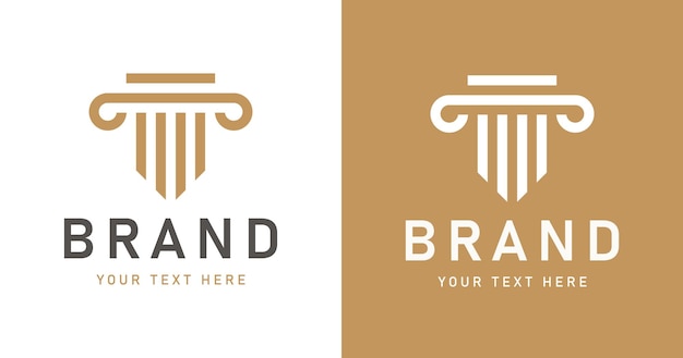 Pillar Logo Template Law Firm Logo