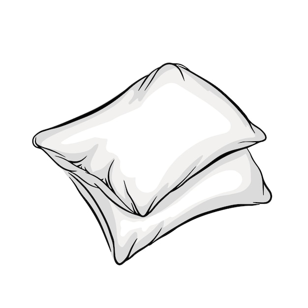 Pillow vector illustration symbol comfortable sleeping