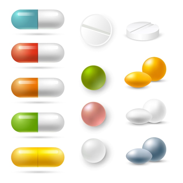 Pills Icons Set