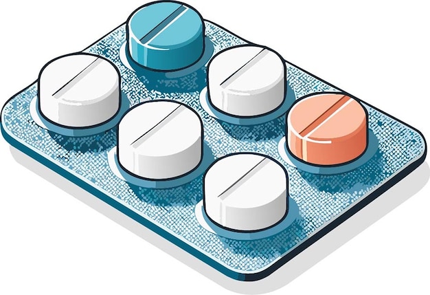 Vector pills illustration