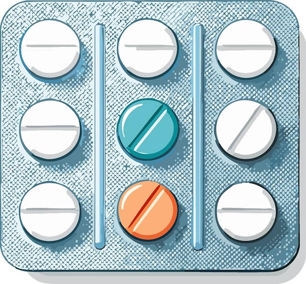 Vector pills illustration