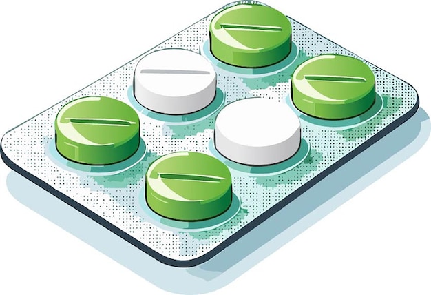 Vector pills illustration