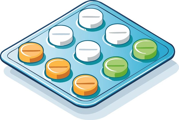 Vector pills illustration