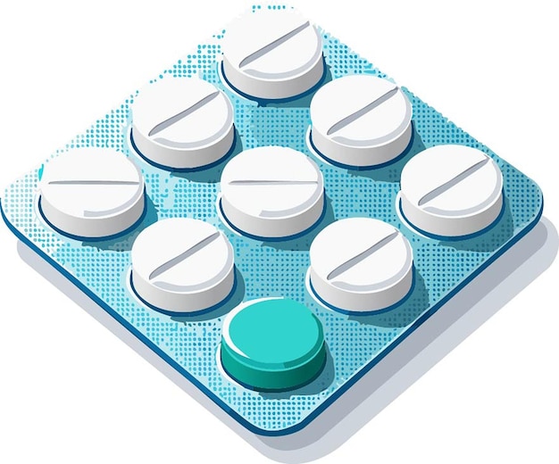 Vector pills illustration