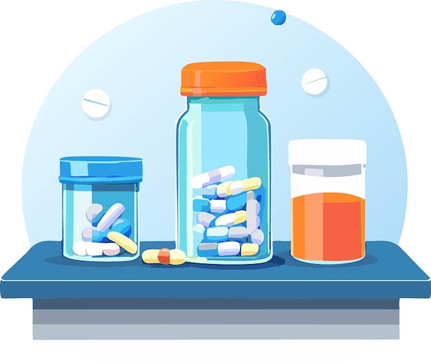 Vector pills illustration