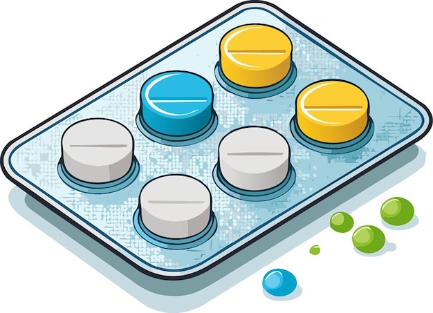 Vector pills illustration