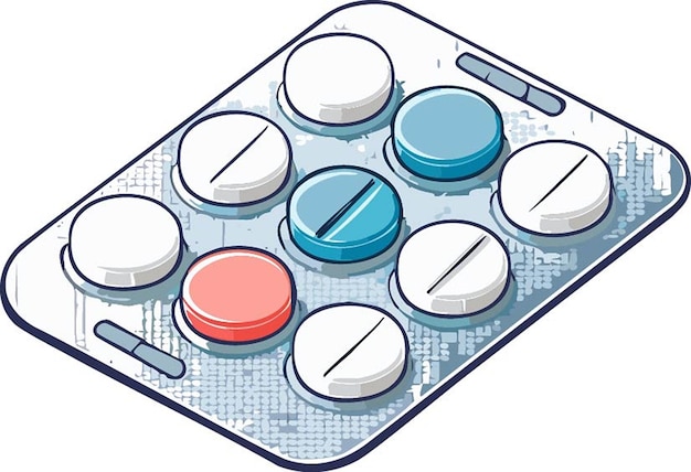 Vector pills illustration