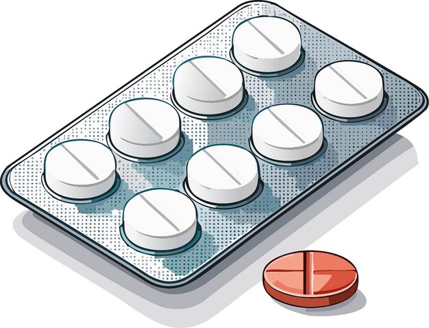 Vector pills illustration