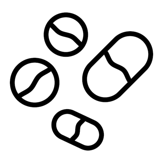 Pills Vector Icon Design Illustration