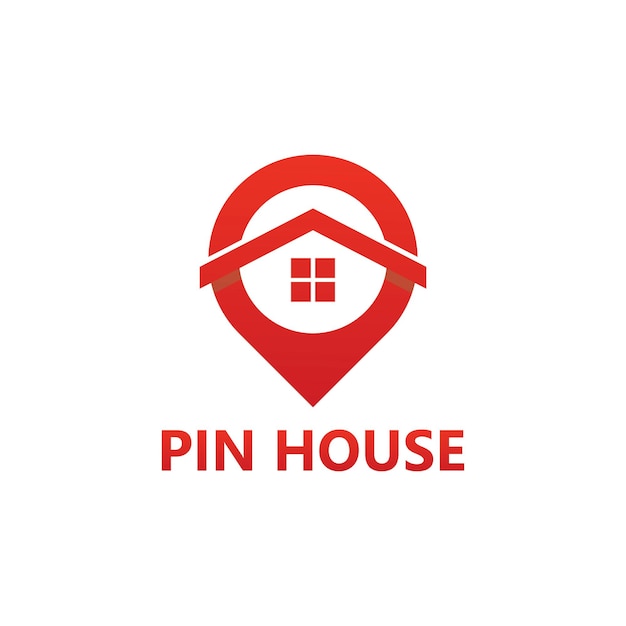 Pin House Logo Template Design