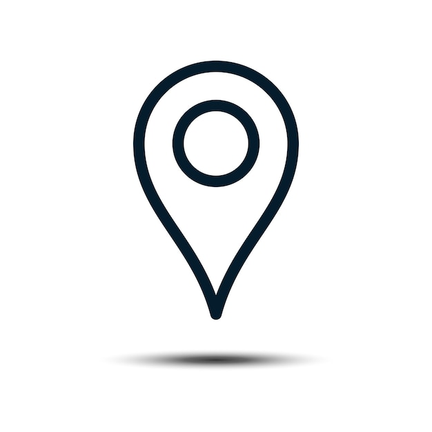 Pin Location Map Icon Vector Pin Locator Illustration Design