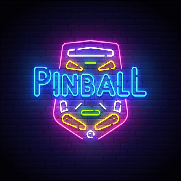 Pinball neon sign