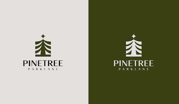 Pine House Pine Home Pine Tree Logo Universal creative premium symbol Vector sign icon logo template Vector illustration