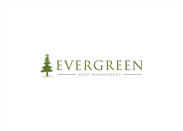 pine tree logo design evergreen