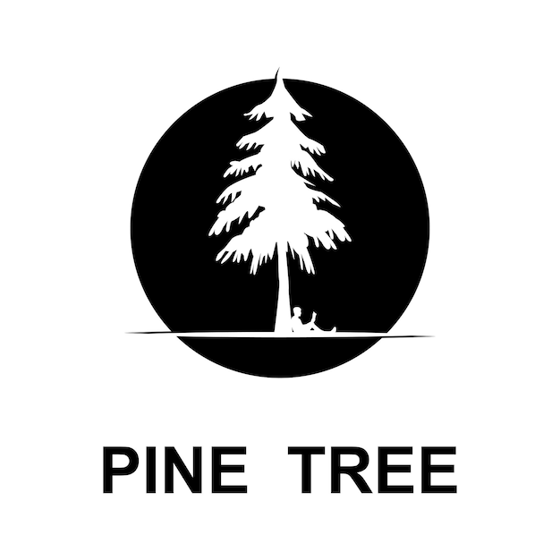 Pine tree Logo design inspiration