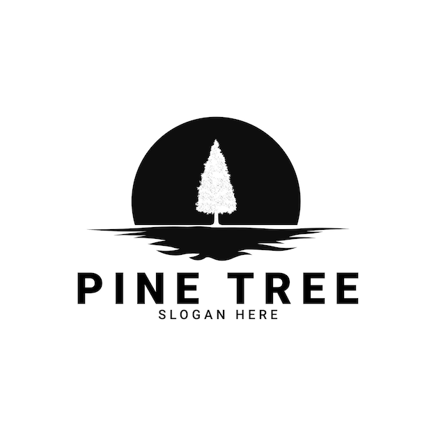 Pine tree logo, this logo is inspired by pine trees in the forest