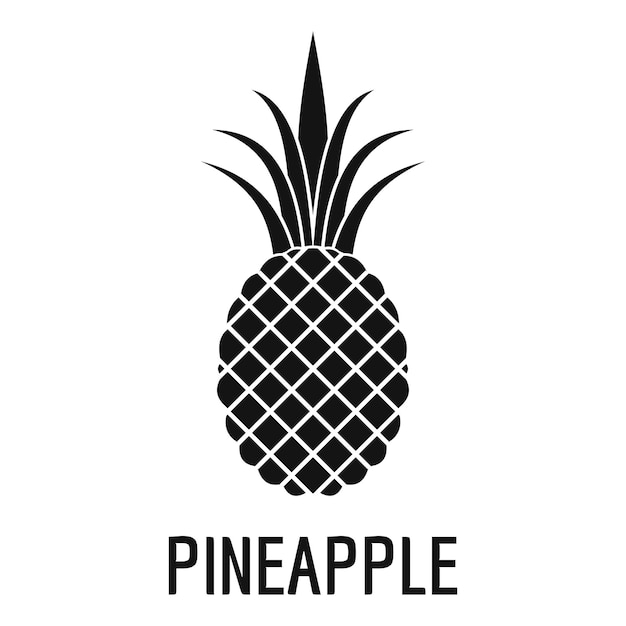 Pineapple icon Simple illustration of pineapple vector icon for web