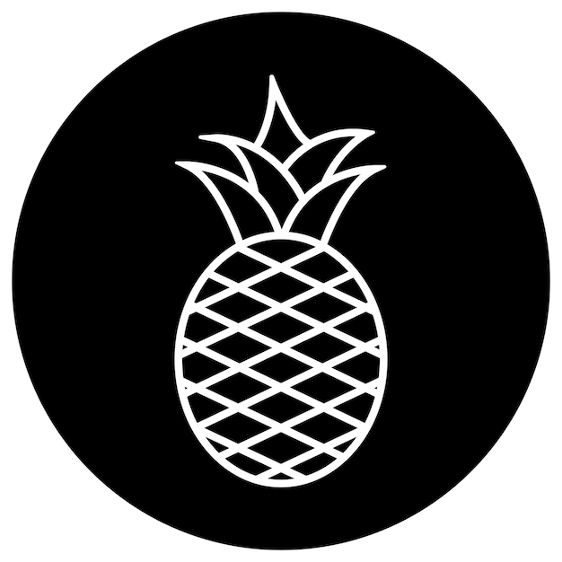 Pineapple icon vector