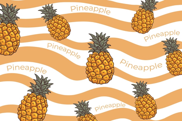 Pineapple pattern background