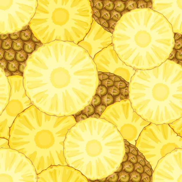 Pineapple seamless pattern