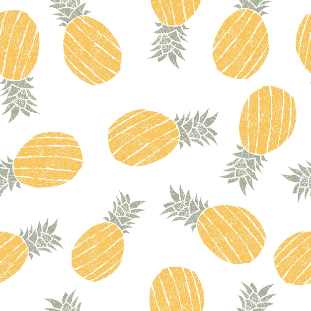 Pineapple seamless pattern