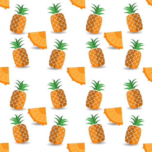 Pineapple Summer Seamless Pattern