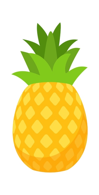 Pineapple Tropical Fruit Vector illustration