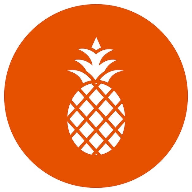 Pineapple Vector Icon Design Illustration