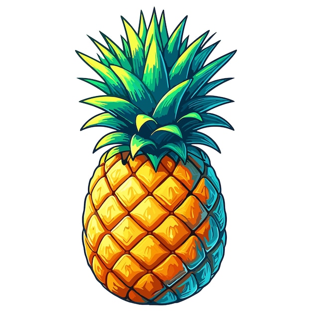 pineapple vector illustration