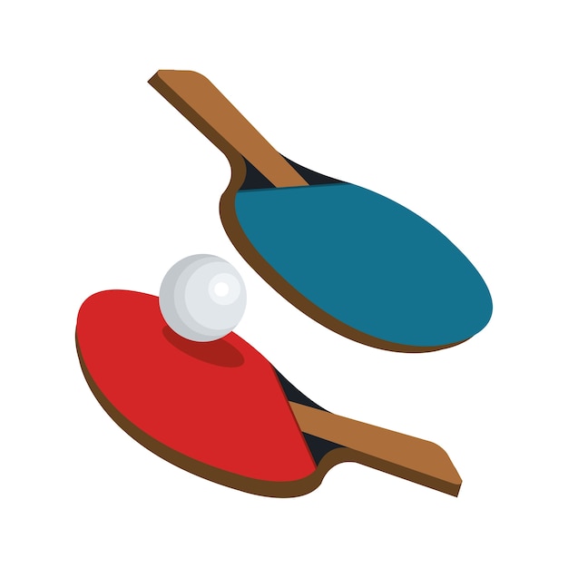 ping pong sport emblem icon 